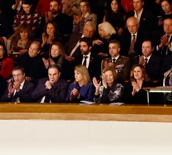 Doña Sofía durante el concierto solidario a beneficio de los damnificados por la DANA