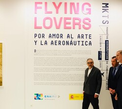 Exposición “Flying Lovers: Por amor al arte y la aeronáutica”, visitada por Don Felipe