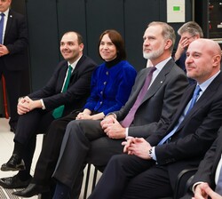 Don Felipe en un momento de la presentación sobre las características del Centro y los usos del supercomputador