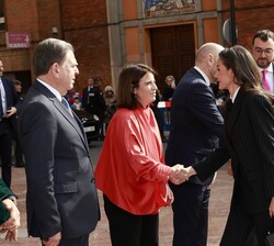 Su Majestad la Reina recibida por la delegada del Gobierno en la Comunidad Autónoma del Principado de Asturias, Adriana Lastra