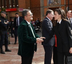 Su Majestad la Reina recibida por el presidente de la Federación Española de Enfermedades Raras (FEDER), Juan Carrión