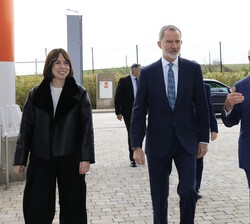 Llegada de Su Majestad el Rey al Campus de Innovación y Formación de Iberdrola, en San Agustín del Guadalix