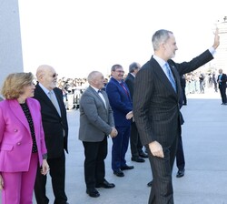 Llegada de Su Majestad el Rey al edificio de la Galería de las Colecciones Reales