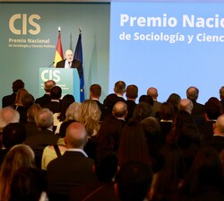 Intervención del presidente del Centro de Investigaciones Sociológicas y presidente del jurado del Premio Nacional de Sociología y Ciencia Política, J