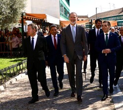 Su Majestad el Rey se dirige al Museo Nacional de Artes Escénicas en Almagro