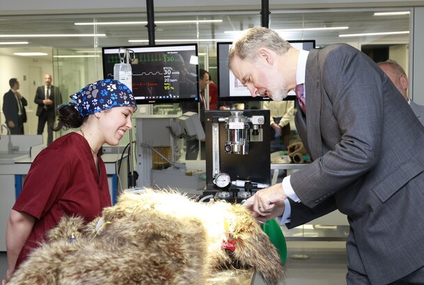 Don Felipe se interesa en el tratamiento de los perros