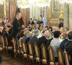 Intervención de Don Felipe durante el almuerzo ofrecido a una representación del Mundo de las Letras, con ocasión de la entrega del Premio de Literatu