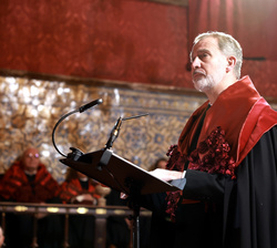 Su Majestad el Rey durante su intervención