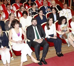 Doña Letizia en la primera fila de asientos