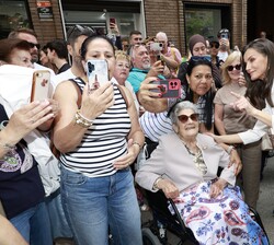 Doña Letizia con los murcianos