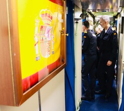 Su Majestad realizará un recorrido por las instalaciones del submarino