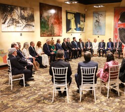 Vista general durane la audiencia con los empresarios de CEAPI