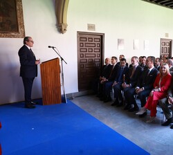 Su Majestad el Rey al inicio de la ceremonia de entrega de la XXV edición del "Premio Hernán Pérez del Pulgar"
