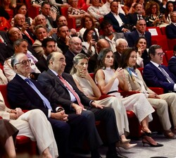 Doña Letizia en la primera fila de asientos