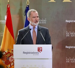 Su Majestad el Rey durante su intervención