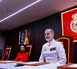 El Rey preside la clausura del XXVI curso de Estado Mayor de la Escuela Superior de las Fuerzas Armadas