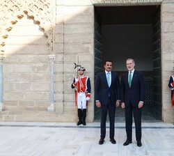 EL Rey junto al Emir del Estado de Catar