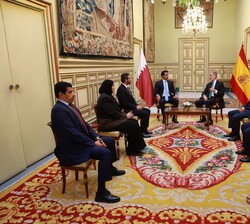 Encuentro de Su Majestad el Rey con Su Alteza el Jeque Tamim bin Hamad Al-Thani, Emir del Estado de Catar