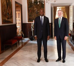 EL Rey junto al presidente de la República de Mozambique