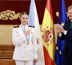 Su Alteza Real la Princesa de Asturias tras recibir la Medalla de Oro de Galicia