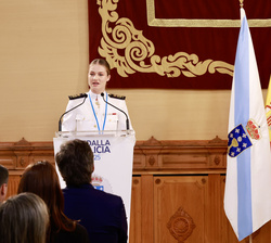 Su Alteza Real la Princesa de Asturias durante su intervención