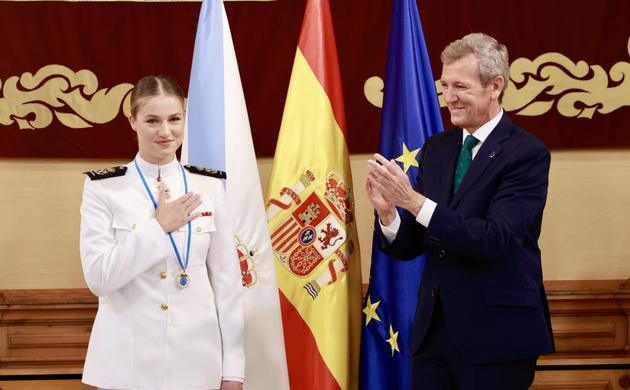 Su Alteza Real la Princesa de Asturias tras recibir la Medalla de Oro de Galicia