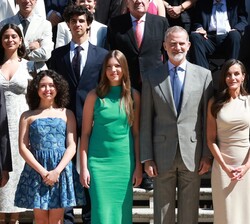 Don Felipe, Doña Letizia y la Infanta Doña Sofía recibieron al Patronato de la Fundación Comité Español de los Colegios del Mundo Unido