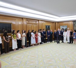 Audiencia al Patronato de la Fundación Comité Español de los Colegios del Mundo Unido, patrocinadores y alumnos