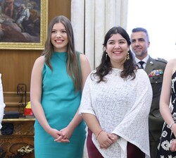 Su Alteza Real la Infanta Doña Sofía durante el desarrollo de la audiencia