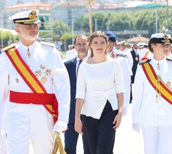 Don Felipe, Doña Letizia y sus hijas Doña Leonor y Doña Sofía