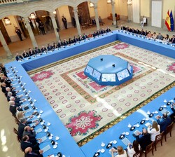 Vista general durante el desarrollo de la reunión anual con los miembros de los Patronatos de la Fundación Princesa de Asturias