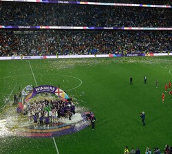 Momento tras plocamarse campeona la selección inglesa