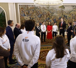 Desarrollo de la audiencia de Don Felipe y Doña letizia al equipo nacional participante en los Juegos Paralímpicos de Invierno Milano Cortina 2026
