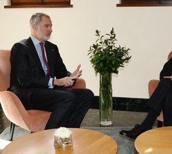 Encuentro entre Don Felipe y el presidente Mattarella