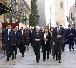 Recorrido a pie por Salamanca del Rey y el presidente Mattarella