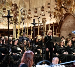 La Coral de la Universidad de las Illes Balears, dirigida por Núria Cunillera, durante la interpretación del Réquiem