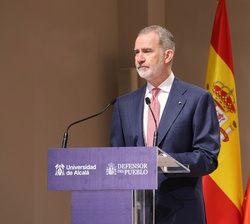 Don Felipe durante sus palabras