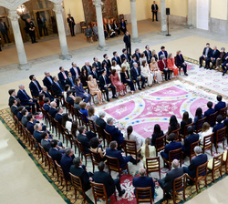 Vista general de los participantes en la Audiencia de Su Majestad el Rey con miembros del Cuerpo de Abogados del Estado