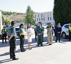 Doña Letizia durante la visita a la Academia de Oficiales de la Guardia Civil
