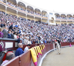 Vista general de la Plaza de Las Ventas durante el paseillo