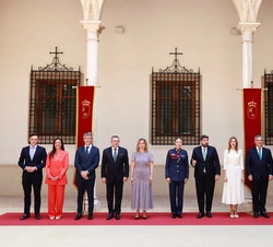 Su Alteza Real la Princesa de Asturias junto a los miembros del Gobierno de la Región de Murcia