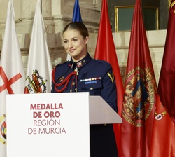 Su Alteza la Princesa de Asturias durante su intervención