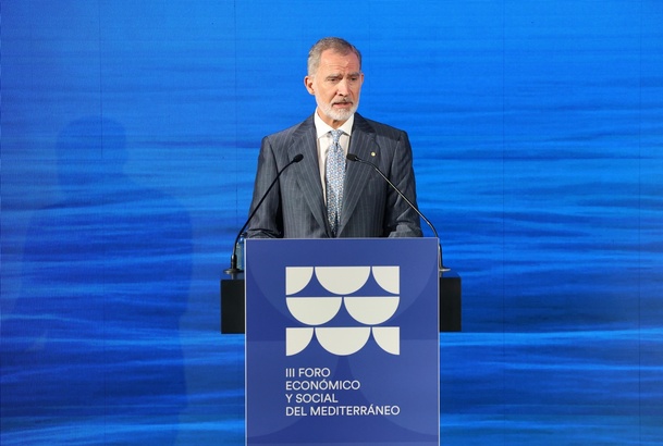 El Rey pronuncia unas palabras en el marco del encuentro celebrado bajo el lema «Un mar de compromisos»