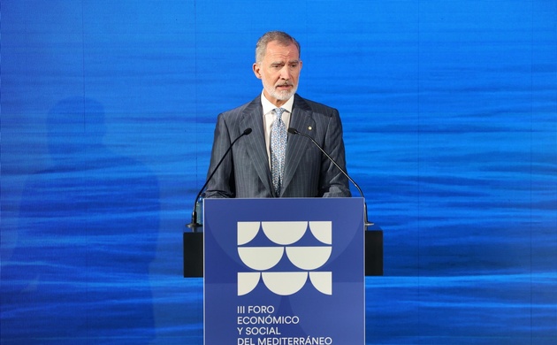 El Rey pronuncia unas palabras en el marco del encuentro celebrado bajo el lema «Un mar de compromisos»