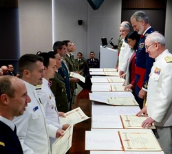 Clausura del curso de Estado Mayor de la Escuela Superior de las Fuerzas Armadas