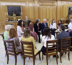 Vista general del salón donde ha tenido lugar la audiencia