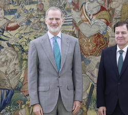 Su Majestad el Rey recibe en audiencia al presidente de la Junta de Castilla y León, Alfonso Fernández Mañueco