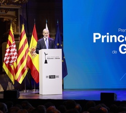 Don Felipe en un momento durante su discurso