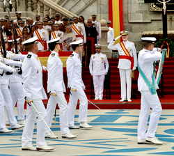 Desfile de los nuevos oficiales