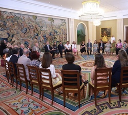 Momento de la Audiencia de Sus Majestades los Reyes con el Comité Español de Representantes de Personas con Discapacidad